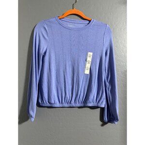 Cat & Jack Girl's Long Sleeve Textured Top Size L 10/12 NWT